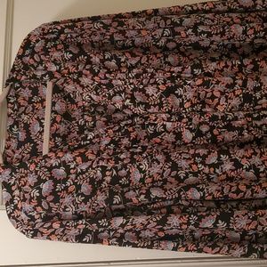 floral v-neck flowy top unbranded